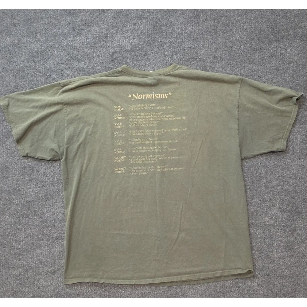 Cheers Boston Normisms T Shirt Mens 2XL Green TV‎ Show Graphic Tee